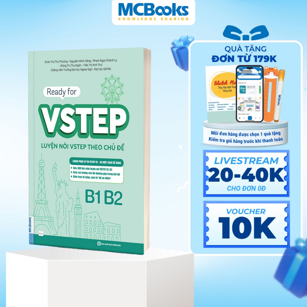 Sách - Ready for VSTEP - Luyện nói VSTEP theo chủ đề B1 B2