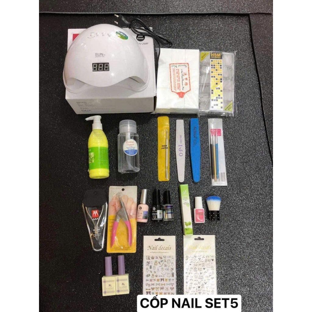 Combo Cốp Đồ Làm Nail Cơ Bản Cho Người Mới Học Nghề & Tự Làm Nail Tại Nhà – Đầy Đủ Dụng Cụ, Dễ Dùng, Tiết Kiệm