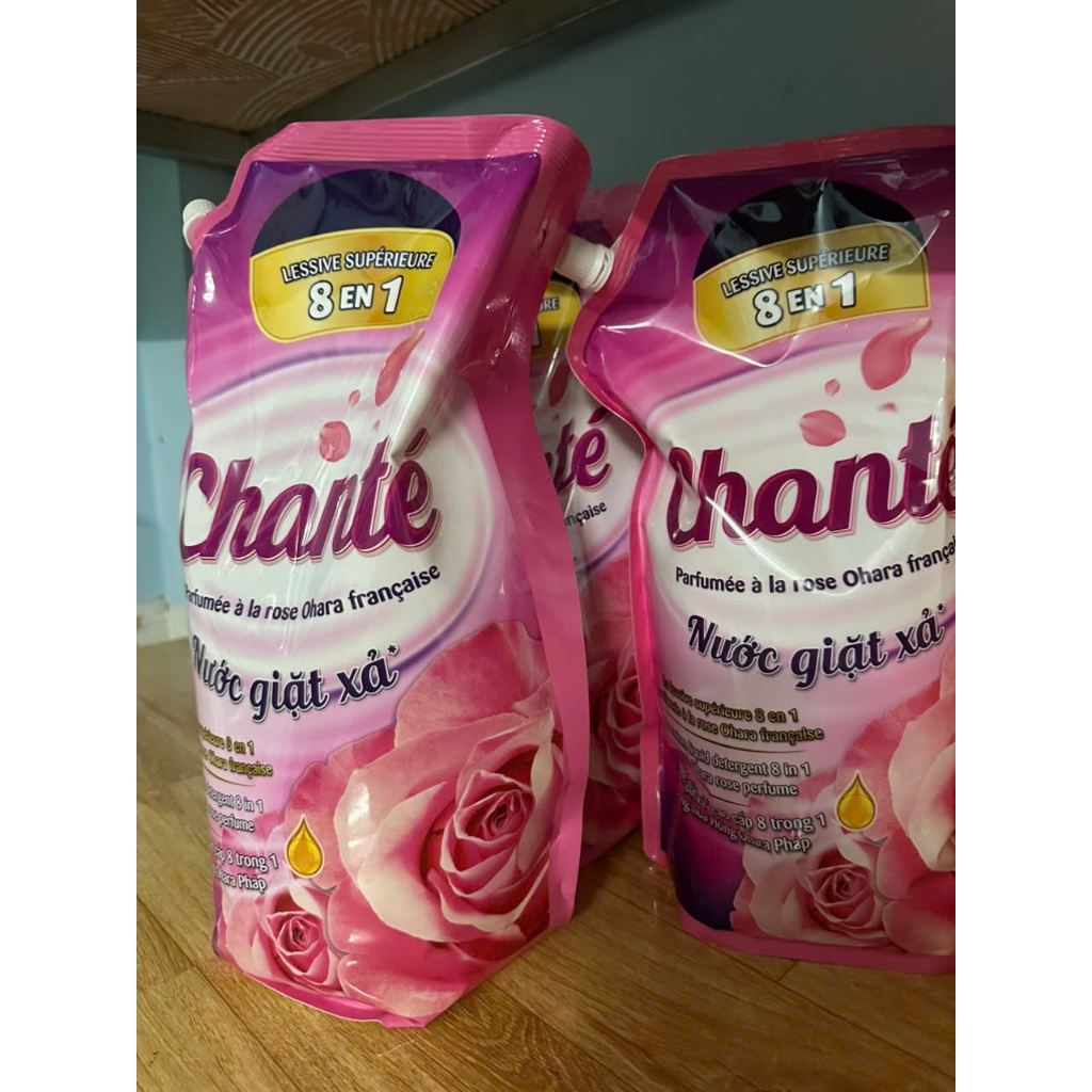 Nước giặt CHANTE hương Hoa Hồng 8in1 3,2kg