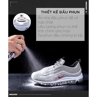 Chai xịt vệ sinh giày Duer Sneaker 300ml bọt tuyết, dung dịch giặt khô làm sạch giầy không cần dùng nước.