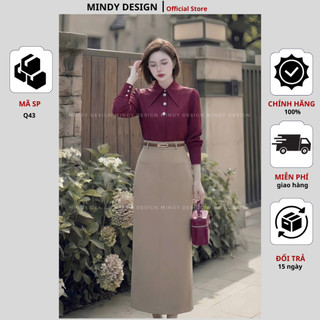 V102 - Chân váy bút chì cao cấp công sở nữ thiết kế cao cấp MindyDesign