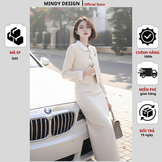 V102 - Chân váy bút chì cao cấp công sở nữ thiết kế cao cấp MindyDesign