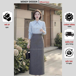 V102 - Chân váy bút chì cao cấp công sở nữ thiết kế cao cấp MindyDesign