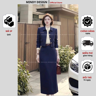 V102 - Chân váy bút chì cao cấp công sở nữ thiết kế cao cấp MindyDesign