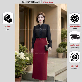 V102 - Chân váy bút chì cao cấp công sở nữ thiết kế cao cấp MindyDesign