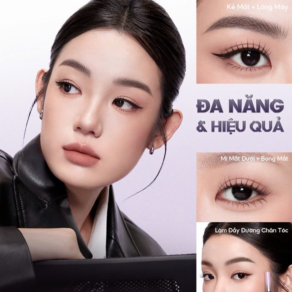 Kẻ mắt 2 đầu FOCALLURE FAE63 kẻ mắt và kẻ mi dưới tiện lợi lâu trôi | NHÍM HOUSE