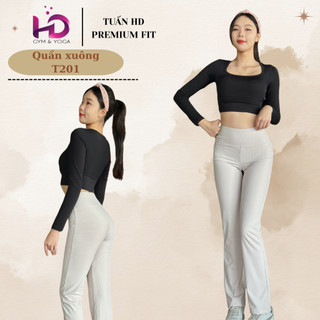 Quần 201 Thể Thao Tuấn HD Quần Dài Ống Suông Gym,Yoga,Pilates Chất Vải Thun Tăm Co Giãn 4 Chiều