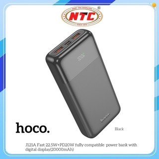 Pin Dự Phòng Hoco J121A 20000mAh USB QC 3.0 22.5W, TypeC PD 20W (Đen)