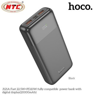 Sạc Dự Phòng Hoco J121A 20000mAh USB QC 3.0 22.5W, TypeC PD 20W (Đen) - Phụ Kiện Nhất Tín