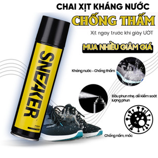 Chai xịt nano kháng thấm nước giày DUER Sneaker 1 lọ 300ml, bình sịt dạng sương kháng nước, kháng bám bụi