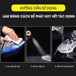Chai xịt nano kháng thấm nước giày DUER Sneaker 1 lọ 300ml, bình sịt dạng sương kháng nước, kháng bám bụi