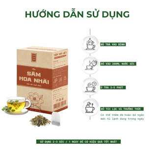 Trà Sâm Mật Hoa Nhài Thơm Ngon - Túi Lọc Tiện Lợi