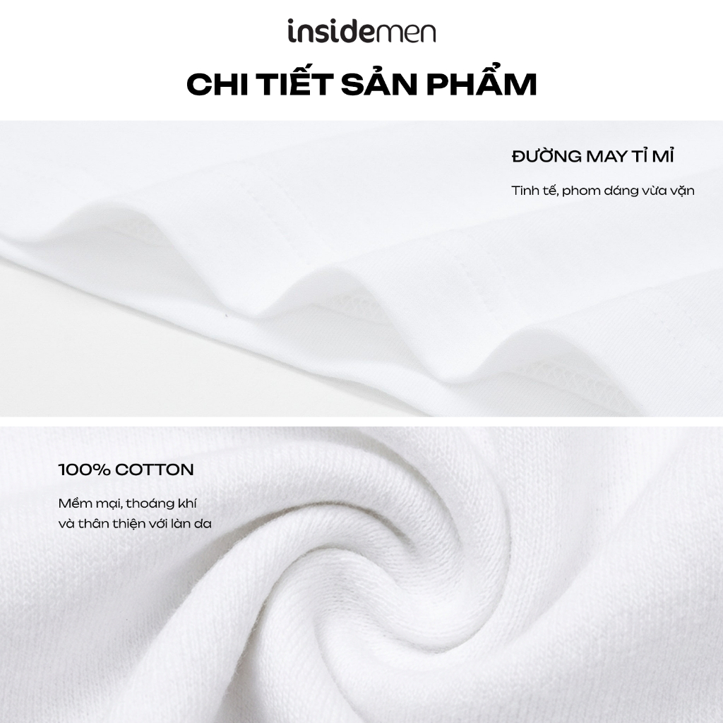 Combo 02/Combo 03 Áo Ba Lỗ Tanktop Nam Insidemen Cotton co giãn thấm hút ITT001EDP03