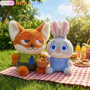 Gấu Bông Nick Judy Nhân Vật Dễ Thương, Gấu Bông Zootopia Thỏ Và Cáo Quà Tặng Cho Bạn Trai,Bạn Gái/Nữ, Cho Bé