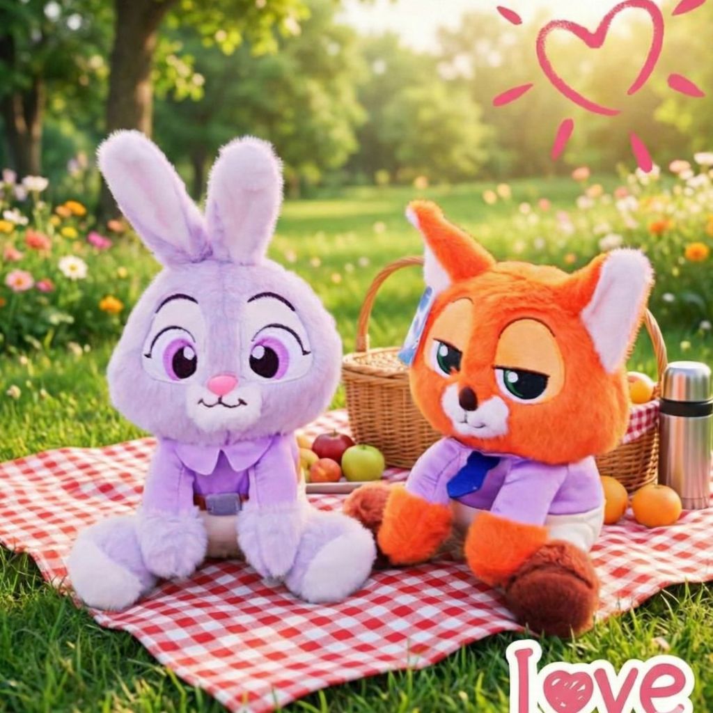 Gấu Bông Cáo Nick Thỏ Judy Size 28Cm, Gấu Bông Zootopia Hoạt Hình Nổi Tiếng Quà Tặng Cho Bạn Gái, Cho Bé
