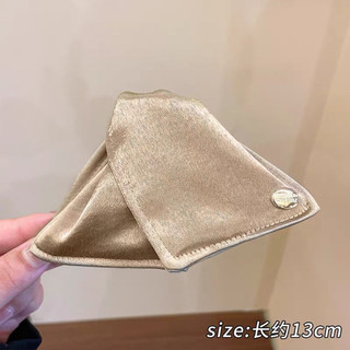 Kẹp tóc vỏ sò satin tam giác phong cách retro phụ kiện tóc nữ