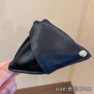 Kẹp tóc vỏ sò satin tam giác phong cách retro phụ kiện tóc nữ