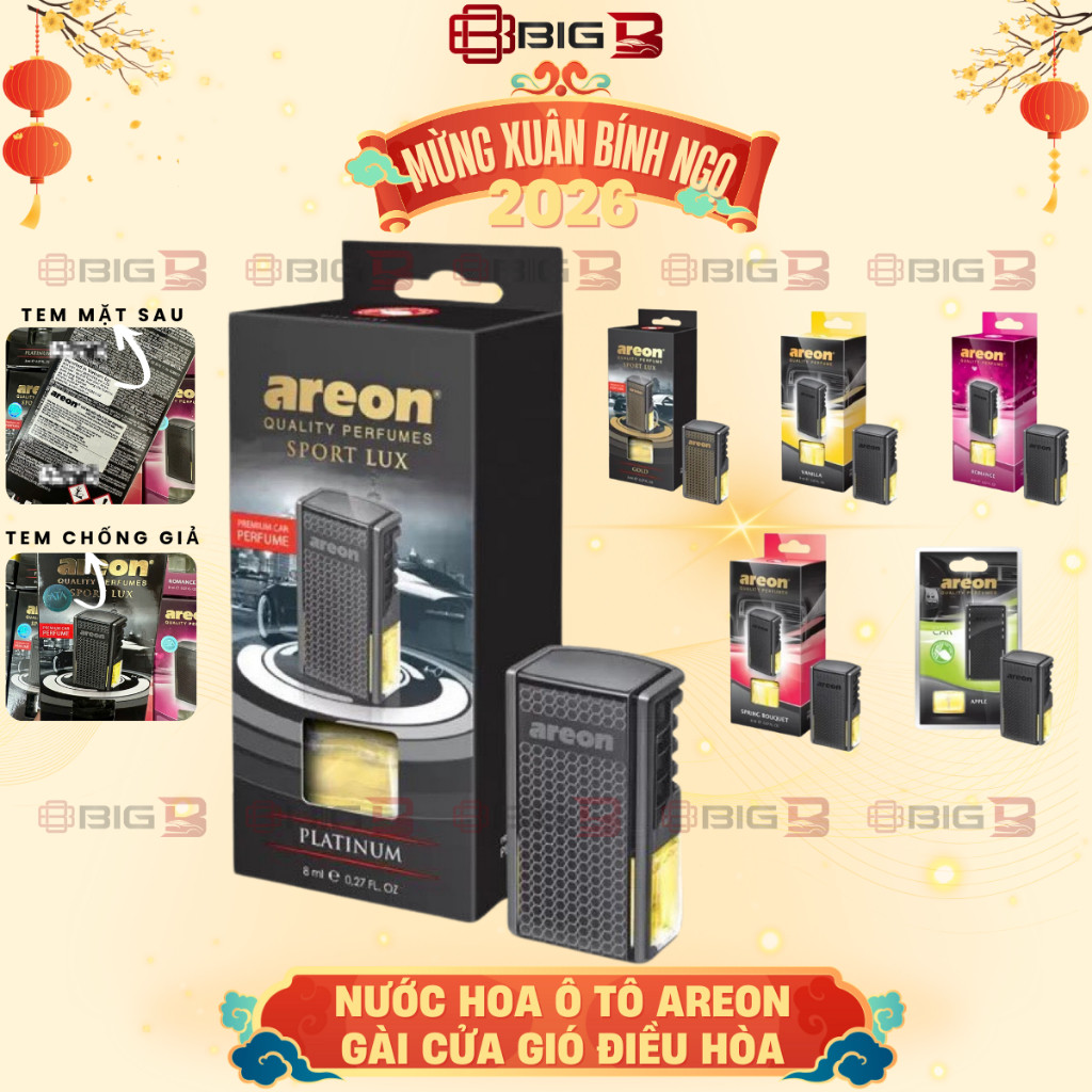 Nước Hoa Ô Tô Areon BIG B Review 2024: Giá 338K, Có Thực Sự Tốt?