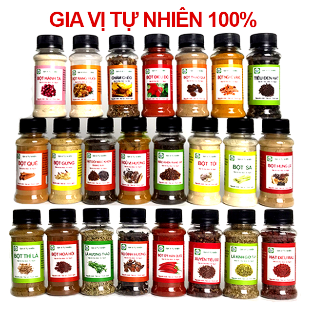 Gia Vị nấu ăn, Bột Tạo Màu HDP đóng lọ 80ml tiện lợi, dễ sử dụng