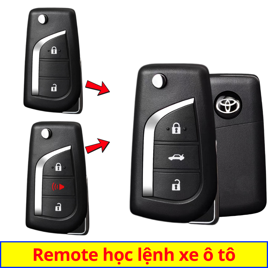 Remote học lệnh xe ô tô Toyota Innova, Fortuner 2015 2016 2017 2018 ...