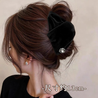 Kẹp Tóc Càng Cua Tam Giác Hình Nơ Cổ Điển Thanh Lịch Phong Cách Pháp Dành Cho Nữ