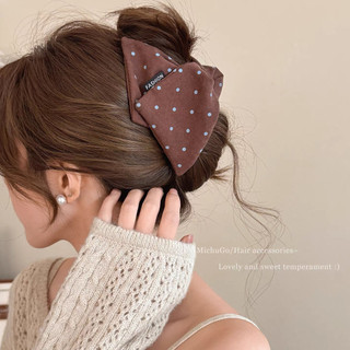 Kẹp Tóc Càng Cua Tam Giác Hình Nơ Cổ Điển Thanh Lịch Phong Cách Pháp Dành Cho Nữ