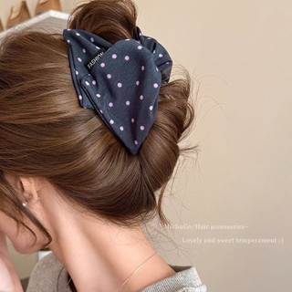 Kẹp Tóc Càng Cua Tam Giác Hình Nơ Cổ Điển Thanh Lịch Phong Cách Pháp Dành Cho Nữ