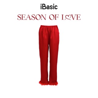 [SEASON OF LOVE] Bộ mặc nhà nữ quần dài áo tay dài màu đỏ HOMW063