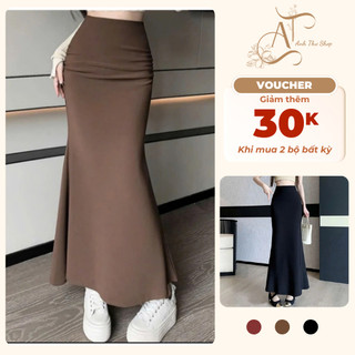 Chân Váy Đuôi Cá Len Tăm Mềm Mại – Form Ôm Tôn Dáng, Co Giãn Thoải Mái, Dễ Phối Đồ - Anh Thư Shop (AT35)