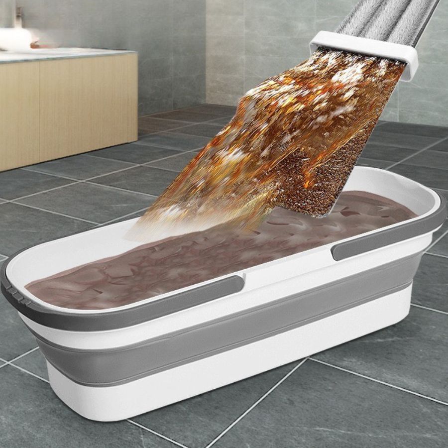 Bộ Chổi Cây Lau Nhà  Gấp Gọn kèm Bông Lau Tiện Lợi Thông Minh Đa năng 1986