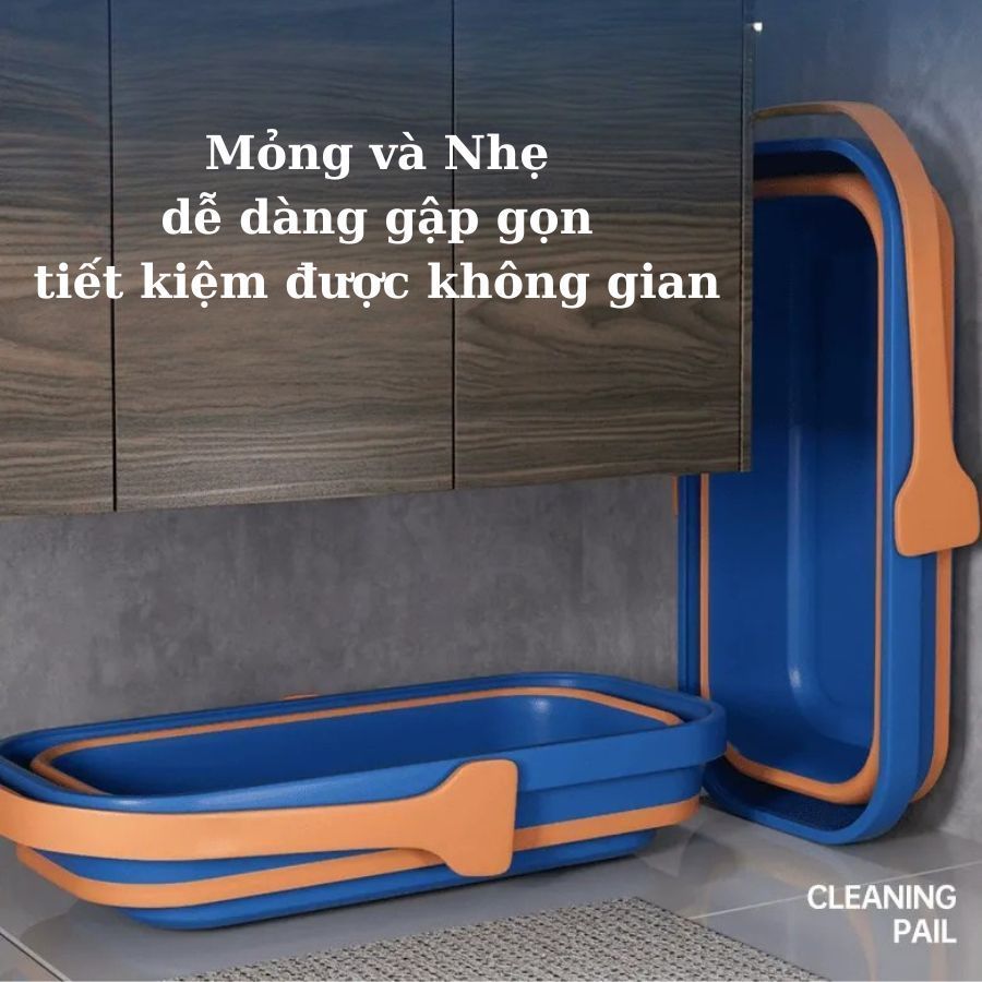 Bộ Chổi Cây Lau Nhà  Gấp Gọn kèm Bông Lau Tiện Lợi Thông Minh Đa năng 1986