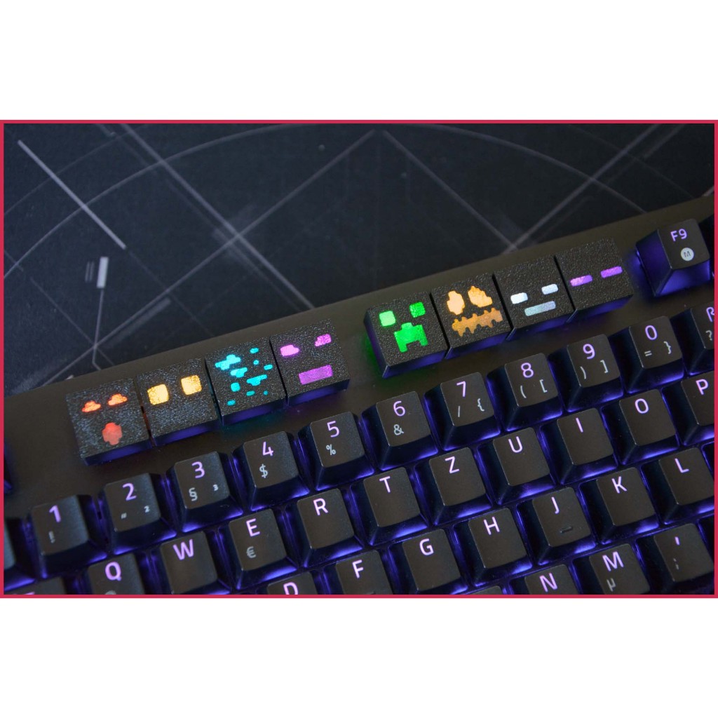 [ Đã Lên Màu ] Keycap cho bàn phím máy tính - Minecraft Keycaps: Mobs ...