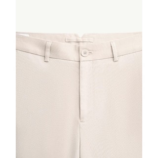 Quần Dài Kaki Nam Ống Ôm vải mềm Form Slim Cropped -ROUTINE 10F25PCA018