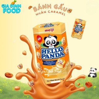 [Lốc x10 Hộp] Bánh gấu nhân kem Meiji Hello Panda Nhật Bản 40g