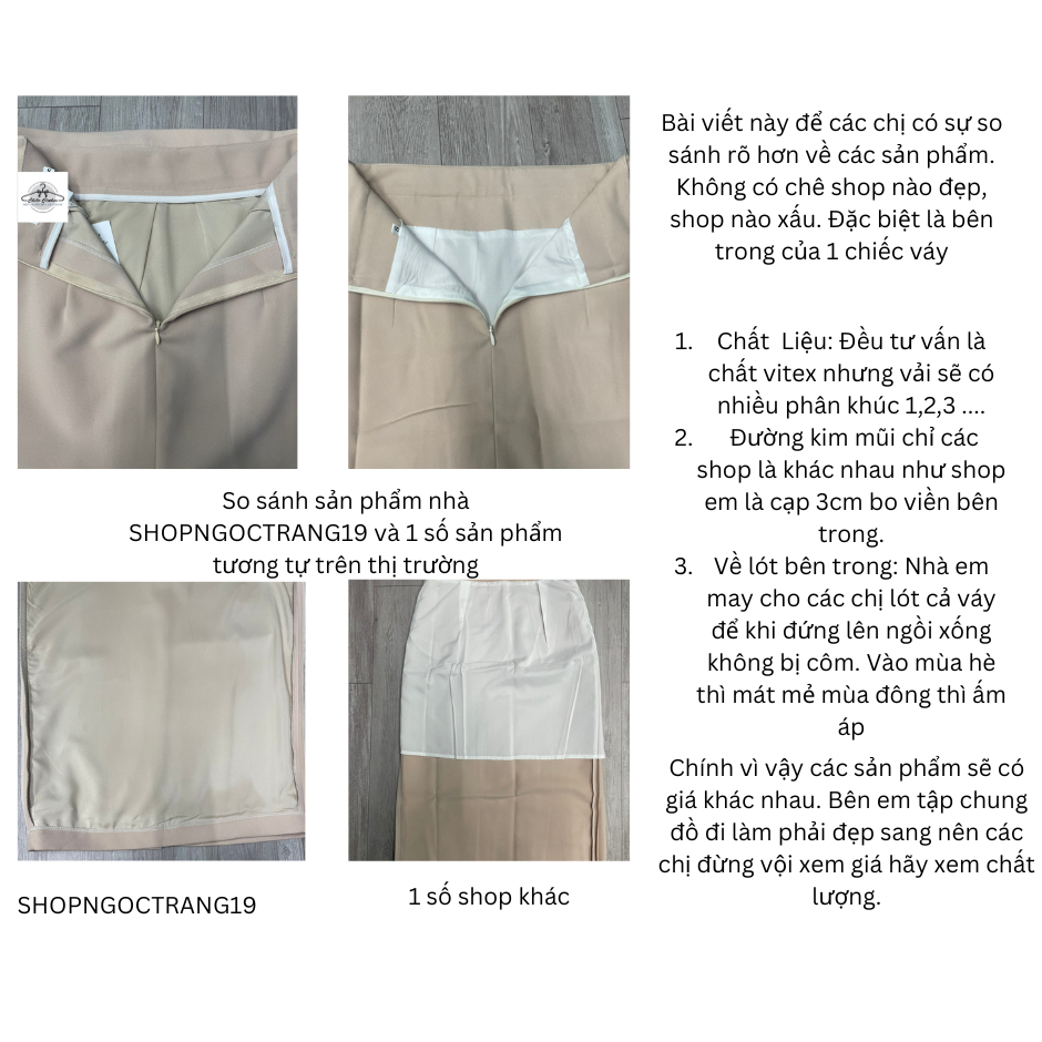 Chân Váy Chữ A Suông Dáng Dài 90cm Tôn Dáng Che Khuyết Điểm Cho Các Nàng SHOPNGOCTRANG19