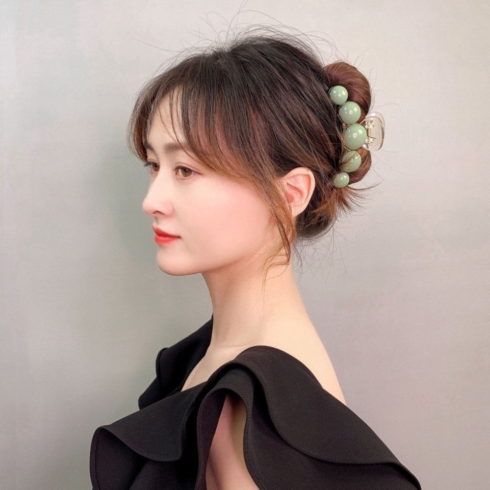 Set 3 kẹp tóc càng cua Kẹp tóc càng cua hàn quốc đính ngọc trai phong cách tiểu thư cho nữ