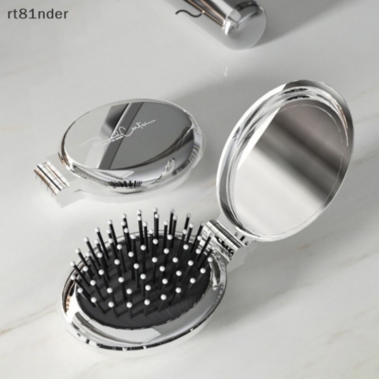 Rt Lược Chải Tóc Mát Xa Da Đầu Chống Tĩnh Điện Có Gương Gấp Gọn Tiện Lợi