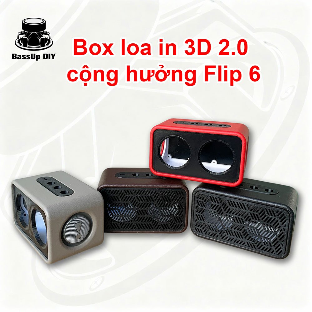 Box loa mini in 3D 2.0 cho 2 loa 2 inch và 2 cộng hưởng bọc da nhiều ...