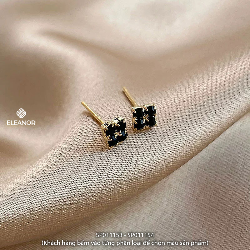 Bông tai nữ chuôi bạc 925 Eleanor Accessories đính đá phụ kiện trang sức khuyên tai mini 11153