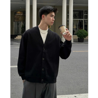 Áo Khoác Cardigan 4 cúc Basic nam nữ phong cách Hàn Quốc Mặc Nhóm, Cặp Đôi Trẻ Trung 40-70KG K1