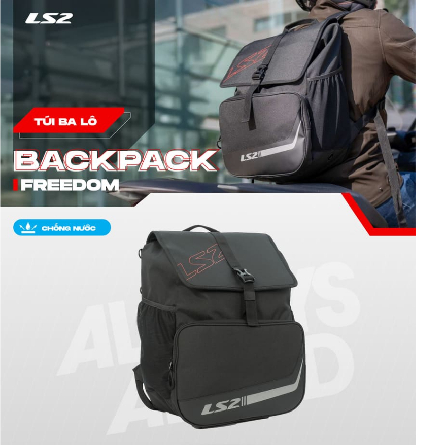 Balo LS2 Freedom Backpack 22L – Balo Trượt Nước IPX4 Đa Năng Có Túi ...