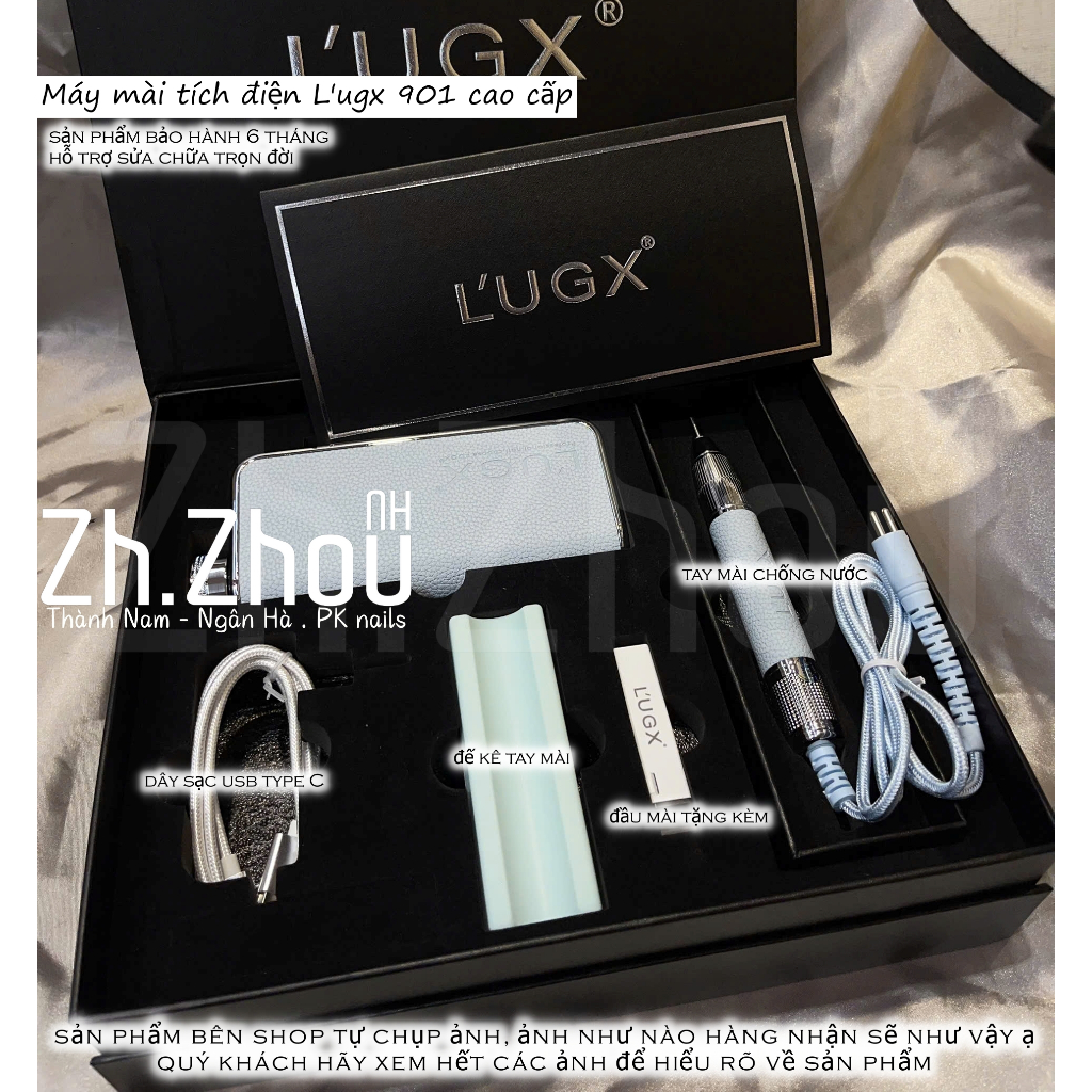 Máy mài lugx, Máy mài móng cao cấp LUGX 901, Máy mài tích điện Lugx chống nước hiện đại (bảo hành 6 tháng) chính hãng