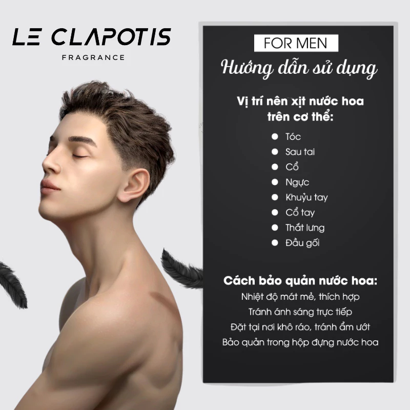 Nước Hoa Chính Hãng Cho Nam Thơm Lâu Size Du Lịch 10/20/30ml Le Clapotis Nước Hoa Mini Dễ Mang