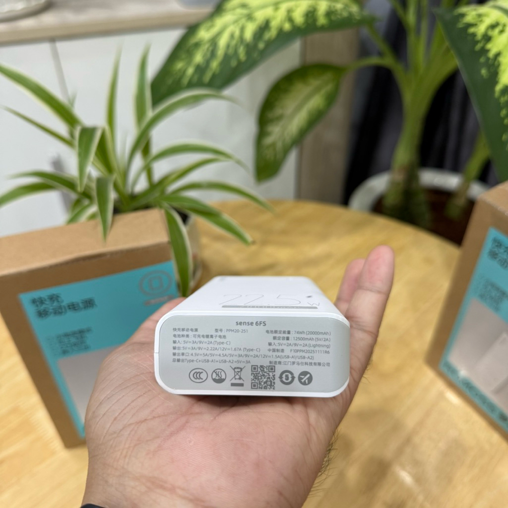 PIN SẠC DỰ PHÒNG ROMOSS SENSE 6FS 20.000mAh, SẠC NHANH 22.5W, CHUẨN 3C | BigBuy360 - bigbuy360.vn