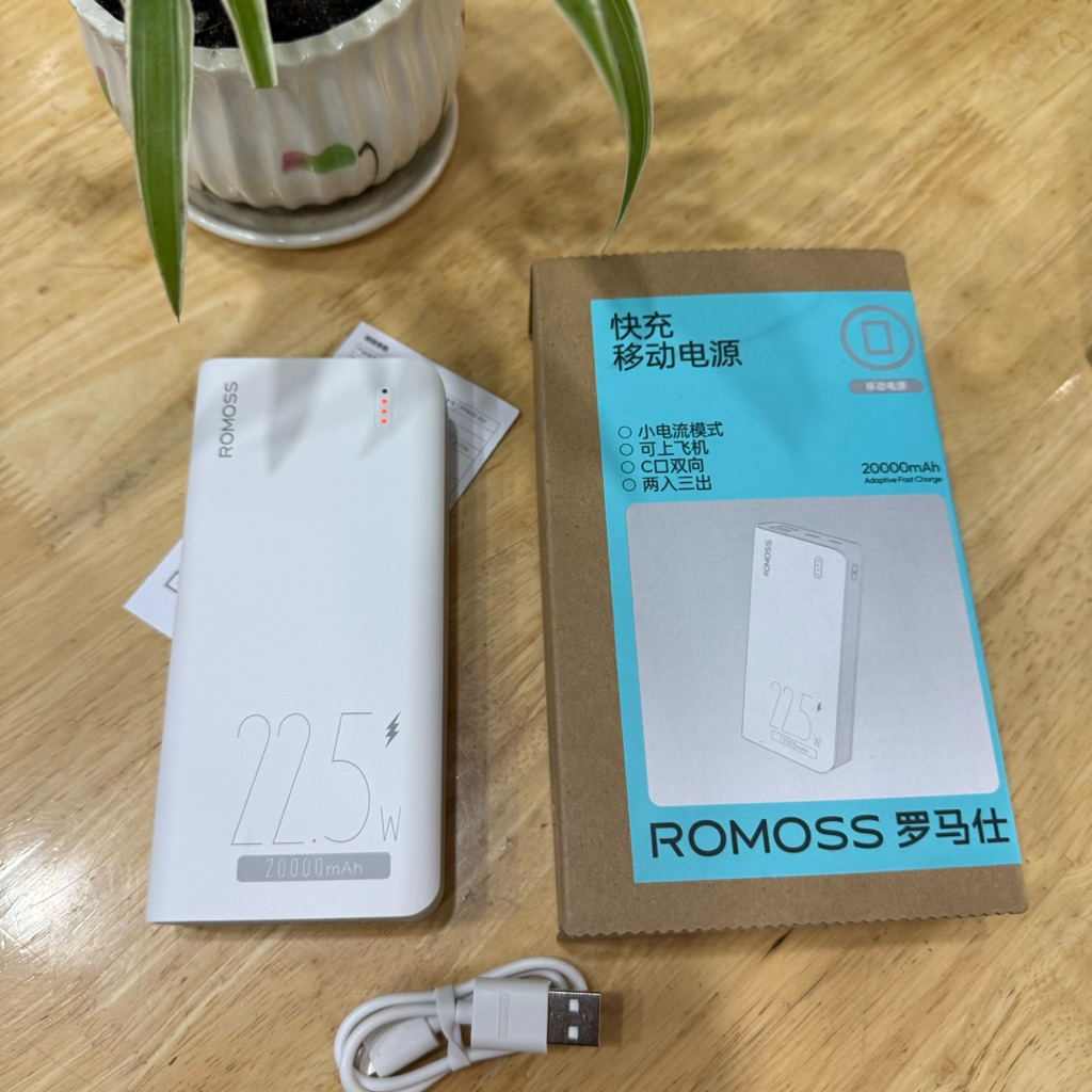 PIN SẠC DỰ PHÒNG ROMOSS SENSE 6FS 20.000mAh, SẠC NHANH 22.5W, CHUẨN 3C | BigBuy360 - bigbuy360.vn