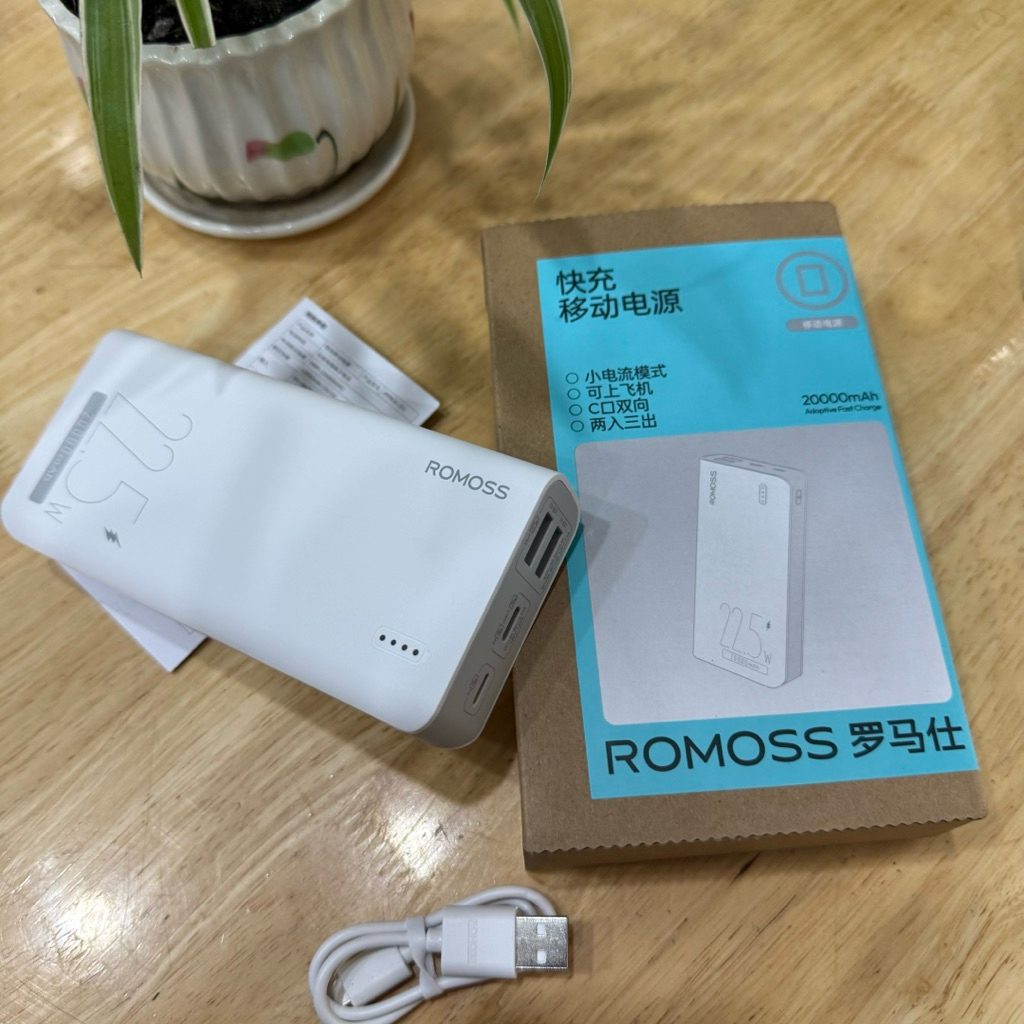 PIN SẠC DỰ PHÒNG ROMOSS SENSE 6FS 20.000mAh, SẠC NHANH 22.5W, CHUẨN 3C | BigBuy360 - bigbuy360.vn