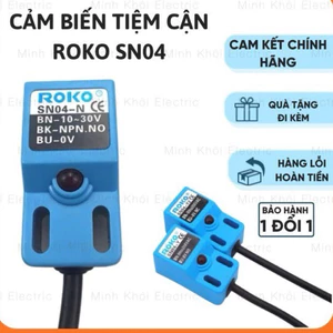 Cảm biến tiệm cận ROKO SN04,cảm biến kim loại tiệm cận, cảm biến quang ROKO SN04,cảm biến từ ROKO,cảm biến vuông ROKO SN