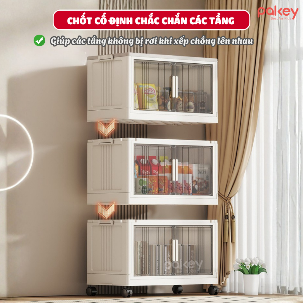 [HỎA TỐC 2H] Tủ Nhựa Cánh Trong Nhiều Tầng Tủ Đựng Đồ Nhiều Ngăn Tiện Lợi Lắp Ráp Dễ Dàng, Chất Liệu Dày Dặn Chắc Chắn
