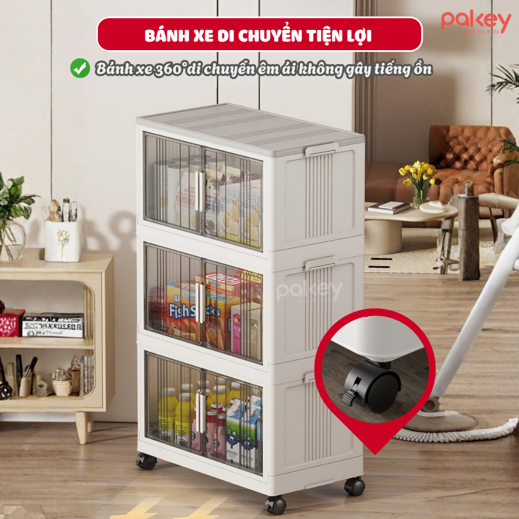 [HỎA TỐC 2H] Tủ Nhựa Cánh Trong Nhiều Tầng Tủ Đựng Đồ Nhiều Ngăn Tiện Lợi Lắp Ráp Dễ Dàng, Chất Liệu Dày Dặn Chắc Chắn