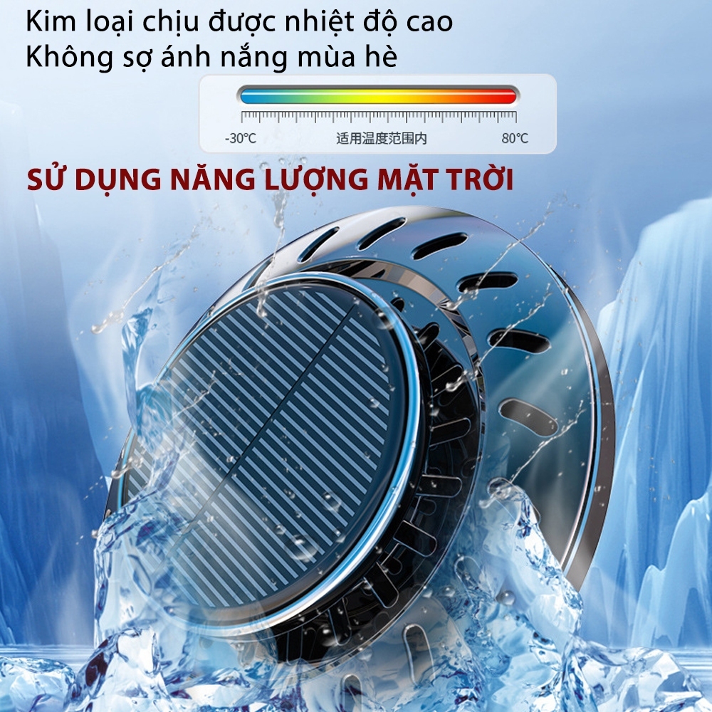 Máy Khuếch Tán Tinh Dầu Ô Tô VaromaS KT81 – Đĩa Bay UFO, Xoay Năng Lượng Mặt Trời